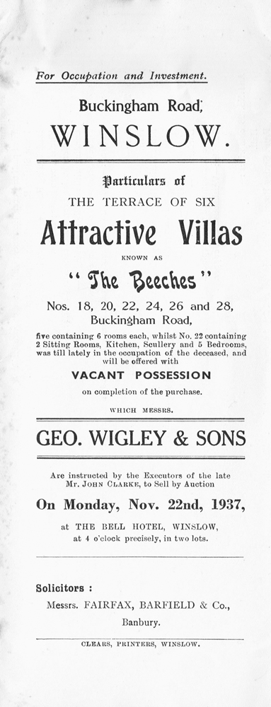The Beeches sale catalogue